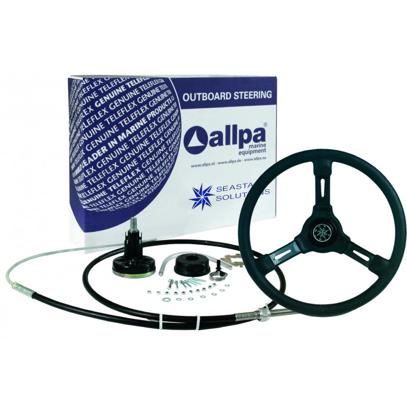 Compac Riviera Light Duty Compac-T outboard steering up to 40kW / 55hp + Steering ...